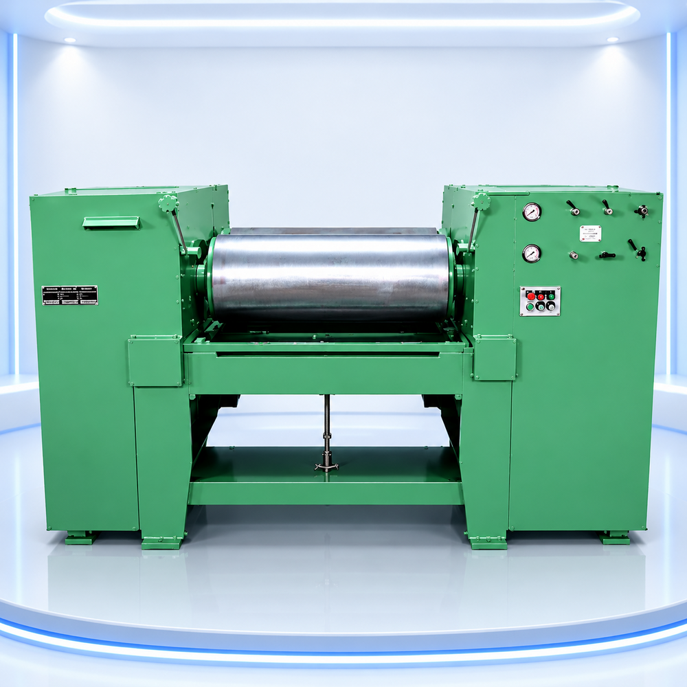 Hydraulic Triple Roll Mill - Color: Blue