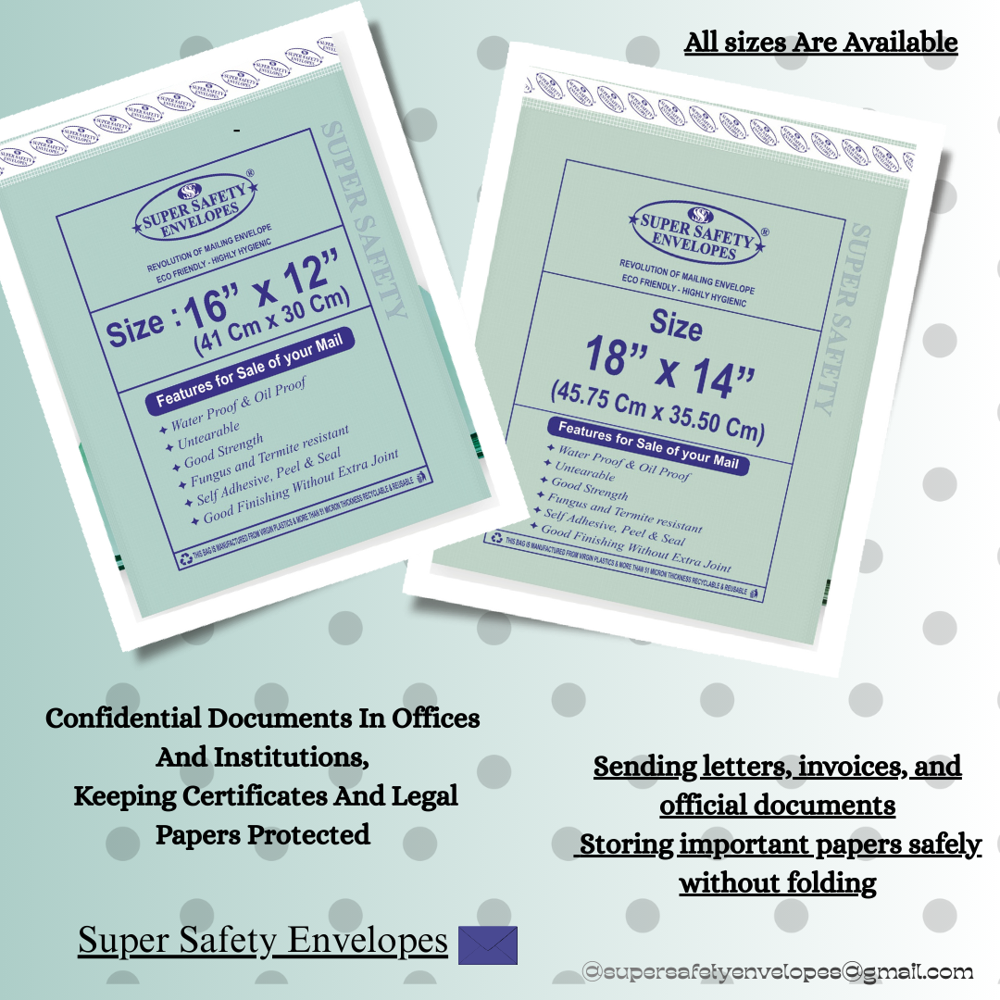 10x12 Inch Polynet Envelope - Advantage: Tear Resistant