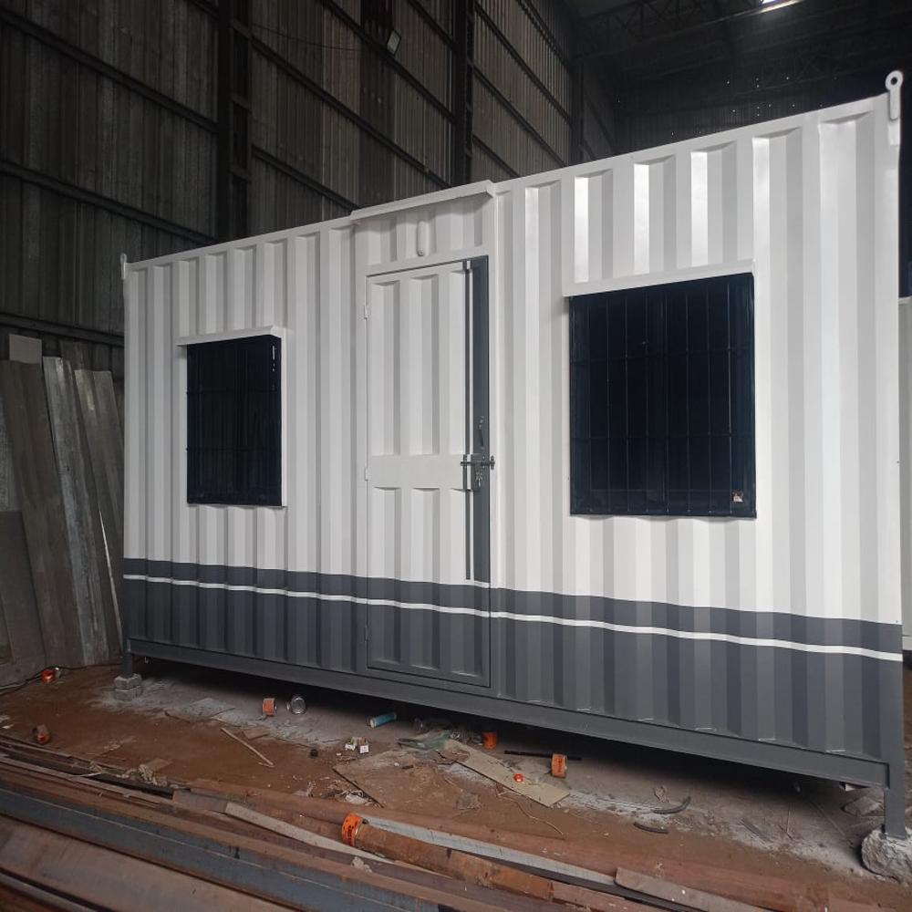 Office Cabin - Color: White And Blue (Customizable)