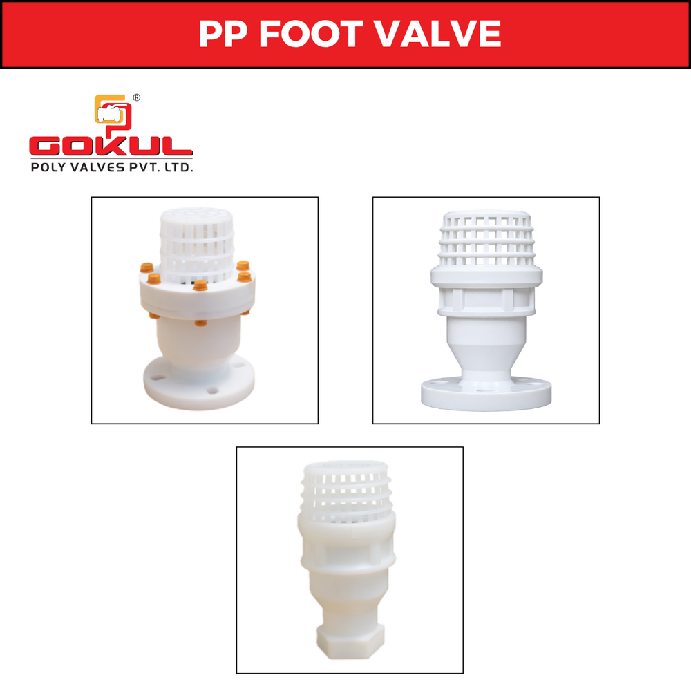 Pp Threaded Foot Valve - Application: Industrial