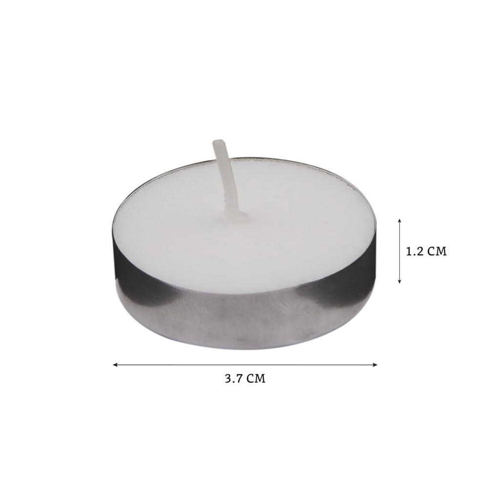 White Wax Tea Light Candles