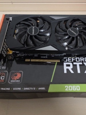 Gigabytes RTX 2060 6gb OC graphics card