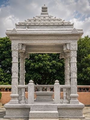 Stone Temple Mantapa - Color: Grey