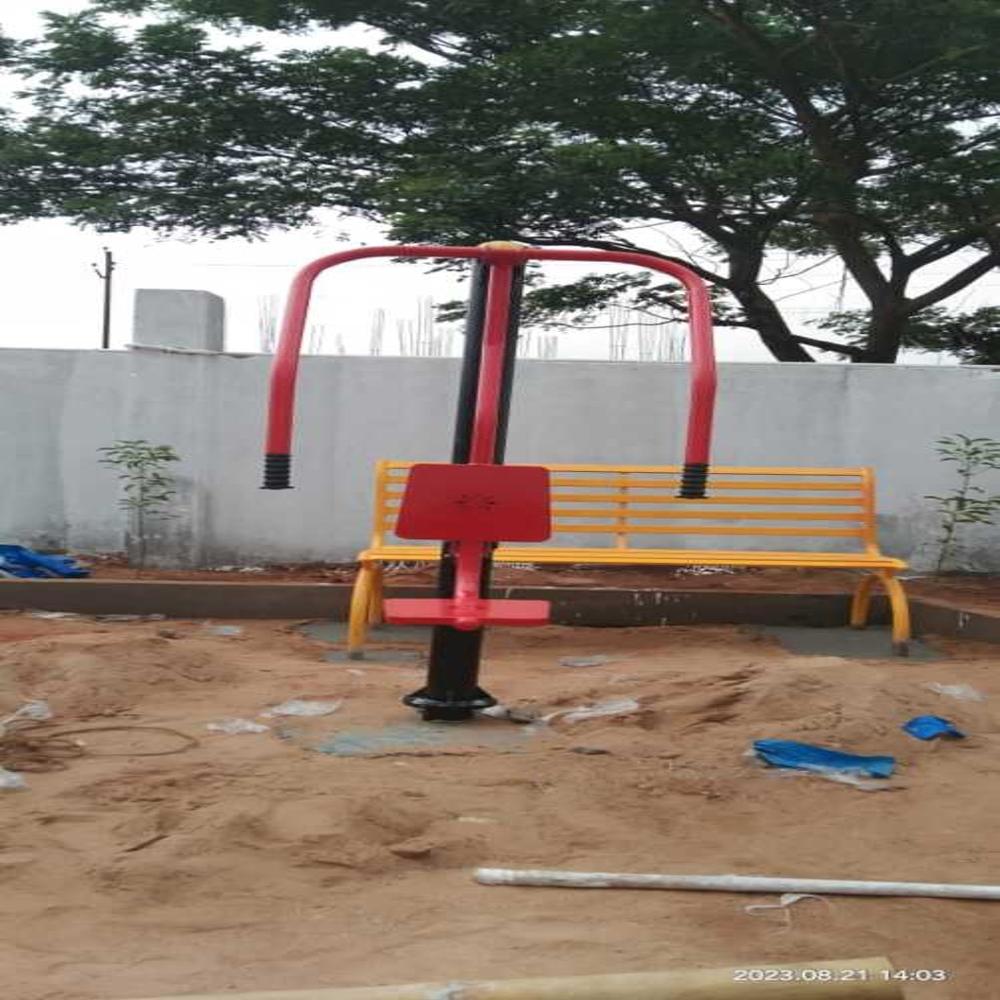 Chest Press Single GI material Outdoor Gym Equipment