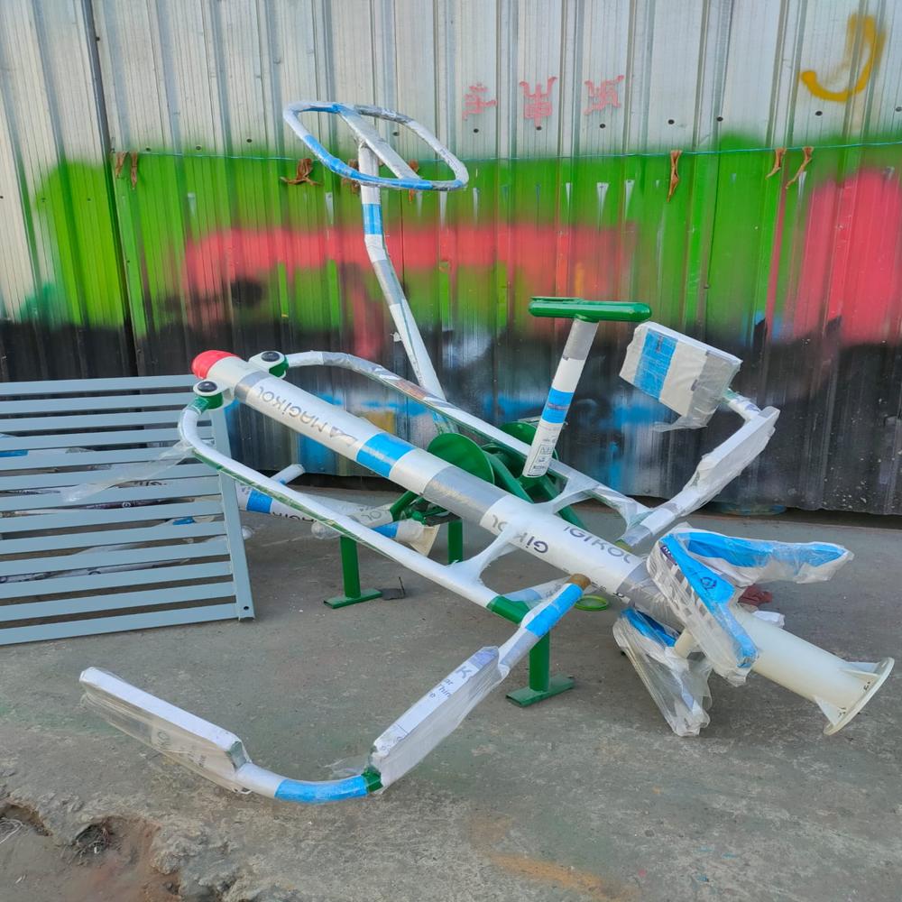 Leg Press Double mild steel Outdoor Gym Equipment