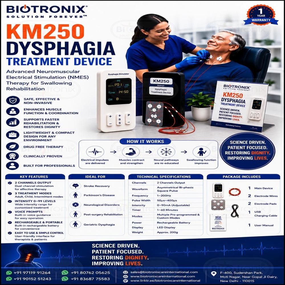 Dysphagia Treatment Machine with Adjustable Electrical Stimulation