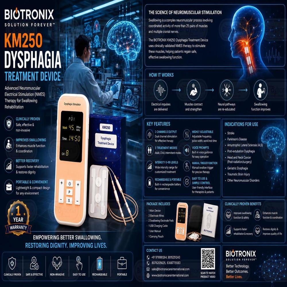 Dysphagia Treatment Machine with Adjustable Electrical Stimulation