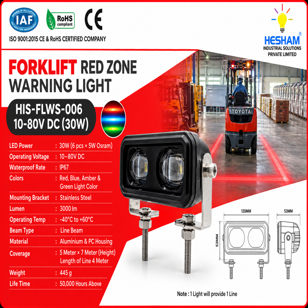 Forklift Red Zone Warning light  30W (HIS-FLWS-006)