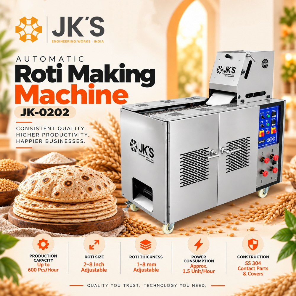 Automatic Roti Making Machine - Capacity: 600 Pcs/hr