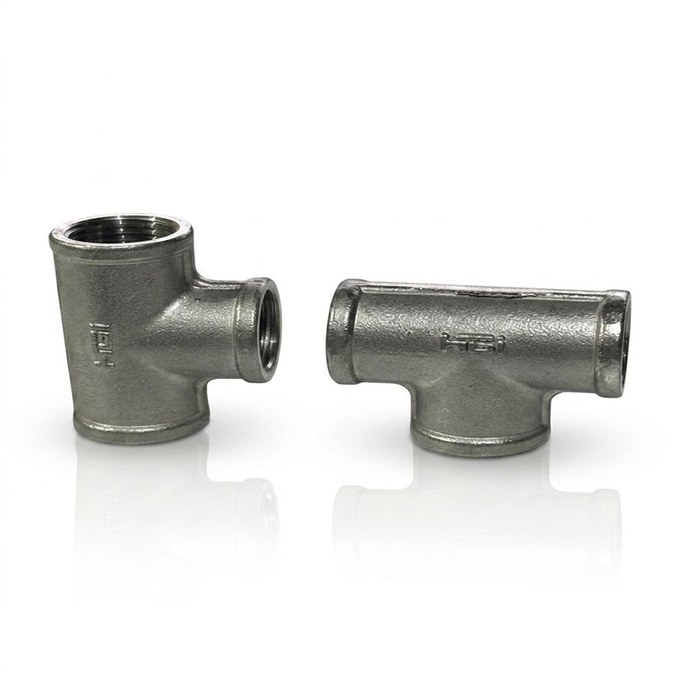 Ss Tee Pipe Fitting - Color: Silver