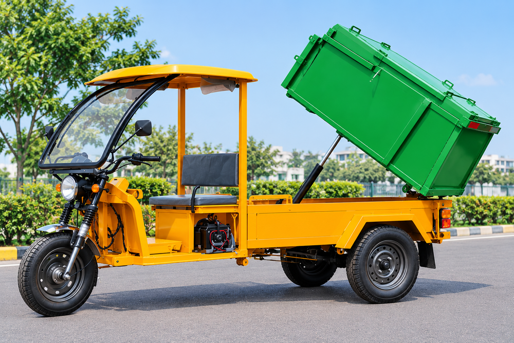 Ashvashakti E Garbage Van - Features: Easy To Use