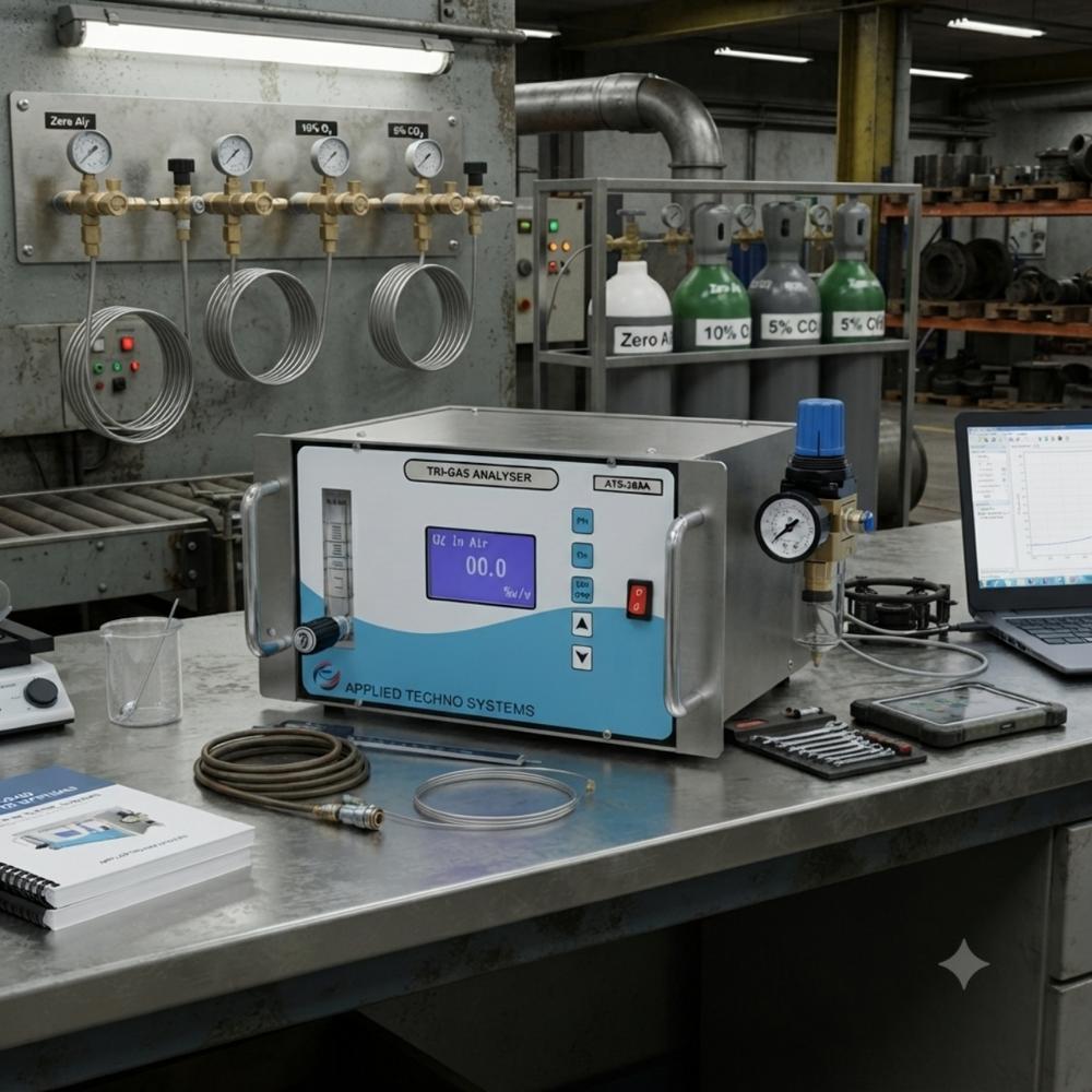 Portable Tri Gas Analyser