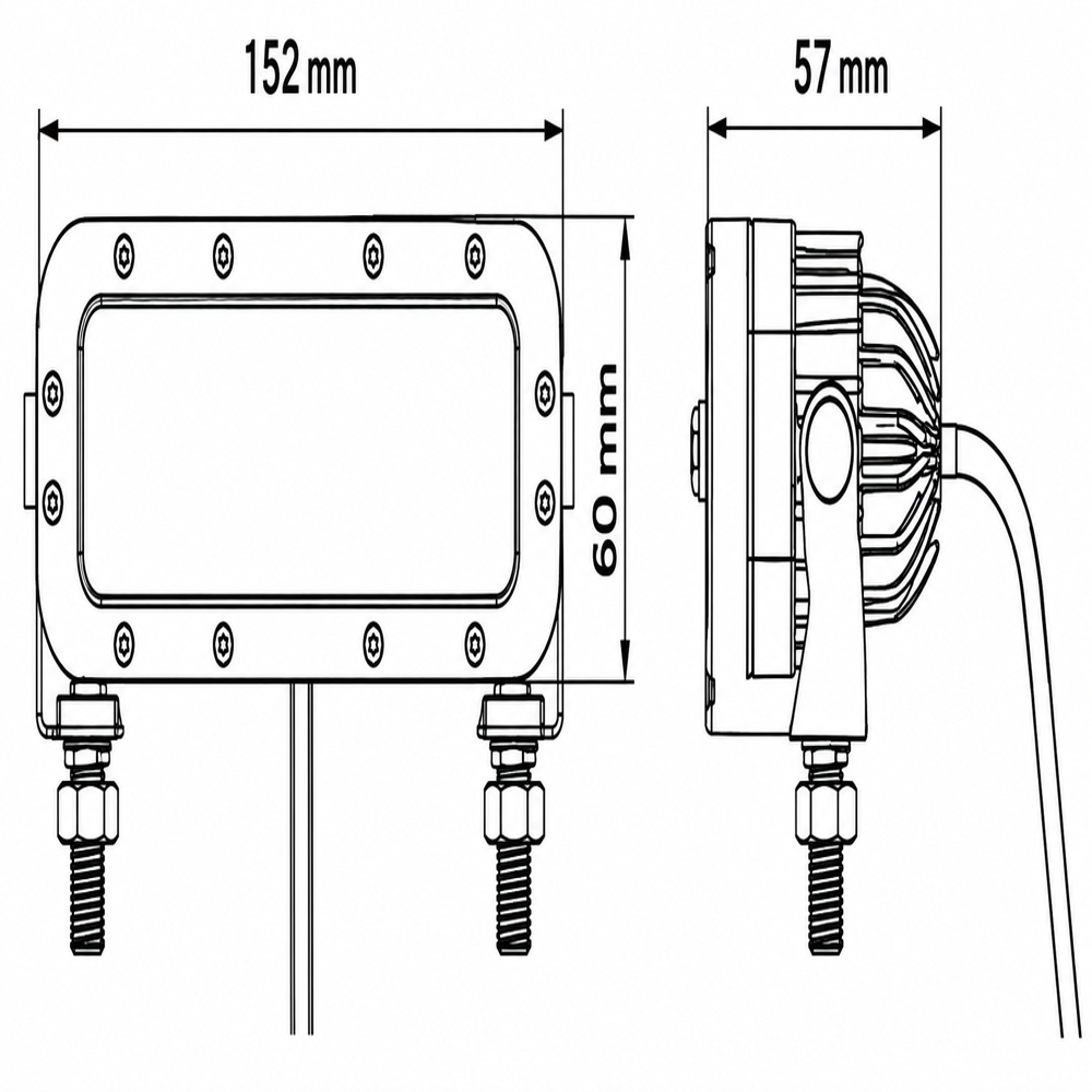 Forklift Red zone Warning light (60W)