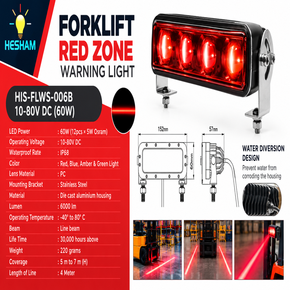 Forklift Red zone Warning light (60W)