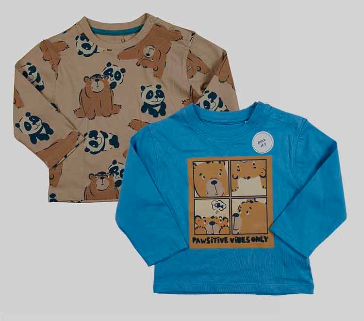 A31372 Baby 2-Pack Printed T-Shirts