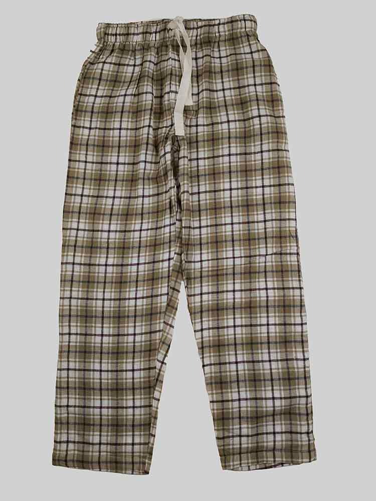 M11802 Mens Woven Flannel Pants Assorted