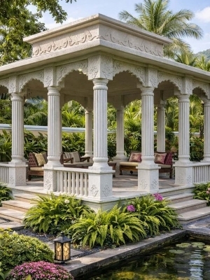 Marble Pavilion - Color: White
