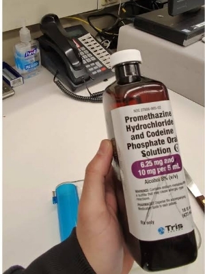 Promethazine Hydrochloride and codeine syrup