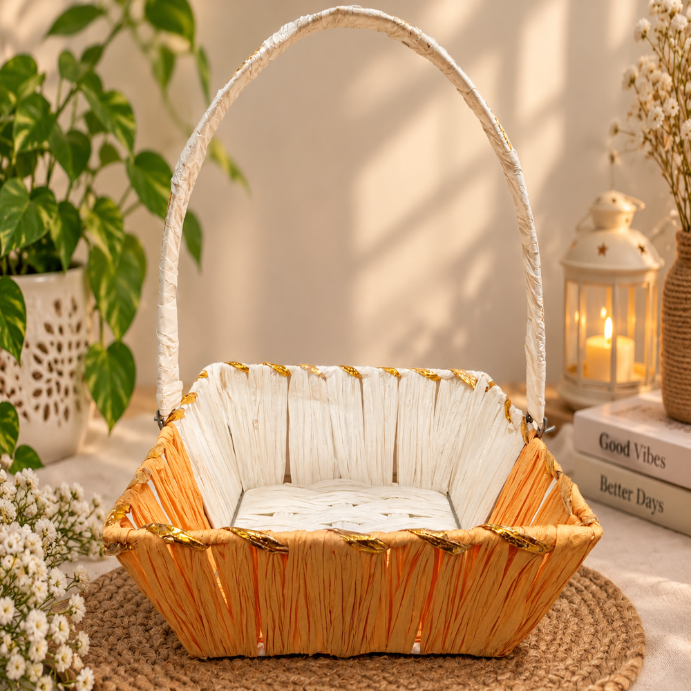 Paper Rope Basket For Gifting
