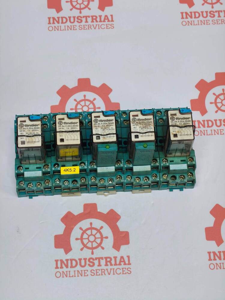 FINDER 55.34.9.024.0040 Industrial Plug-In Electromechanical Power Relay From The Finder 55 Series