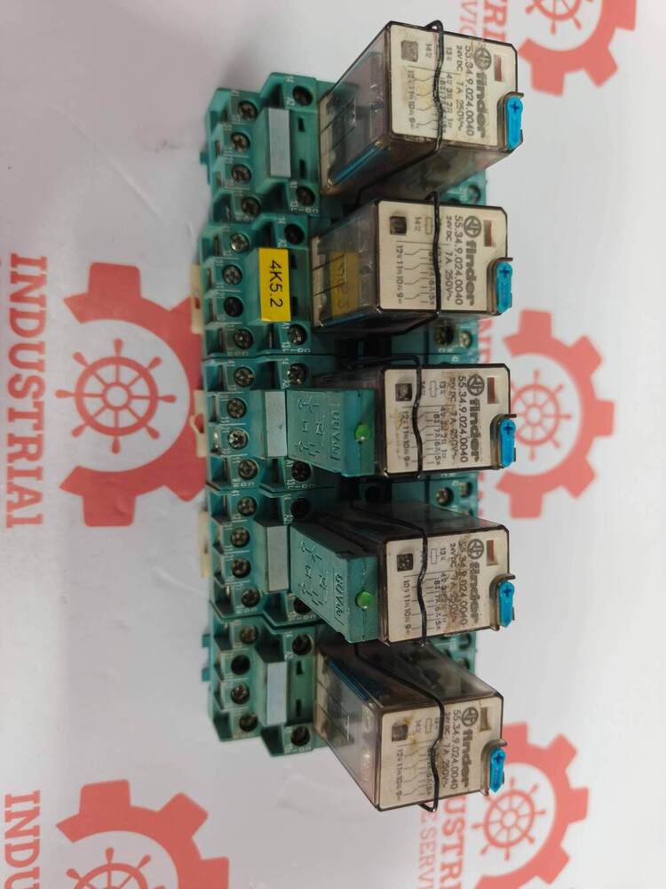 FINDER 55.34.9.024.0040 Industrial Plug-In Electromechanical Power Relay From The Finder 55 Series