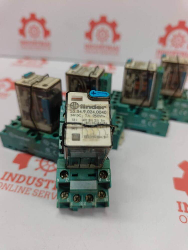 FINDER 55.34.9.024.0040 Industrial Plug-In Electromechanical Power Relay From The Finder 55 Series