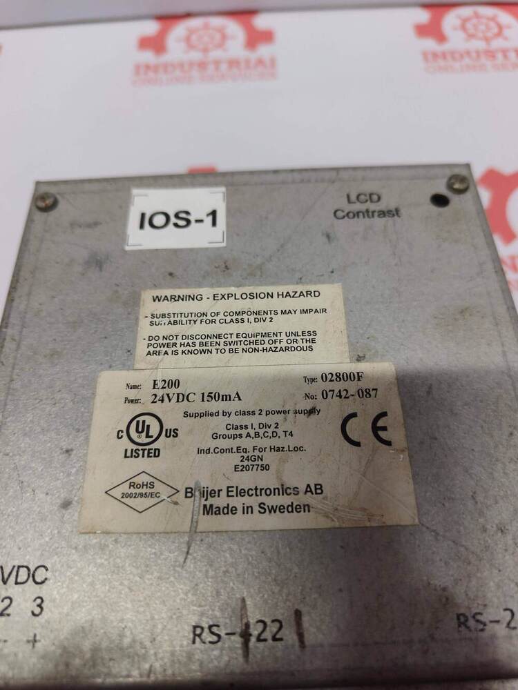 MITSUBISHI E200 Beijer MAC E200 Human-Machine Interface (HMI) Operator Terminal