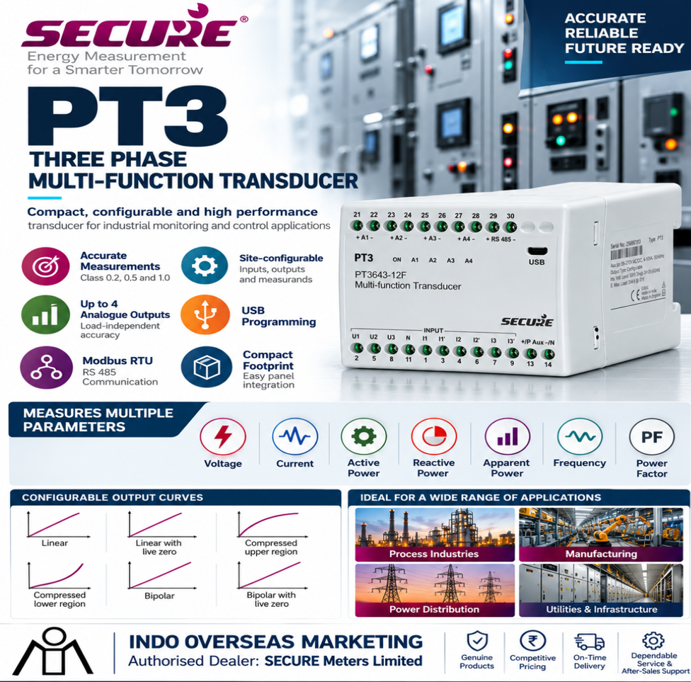 SECURE - PT3 Three Phase Multi-Function Transducer