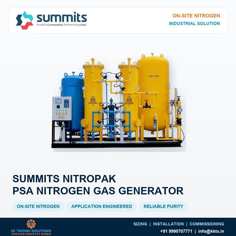 Summits Hygronics NitroPak PSA Nitrogen Gas Generator