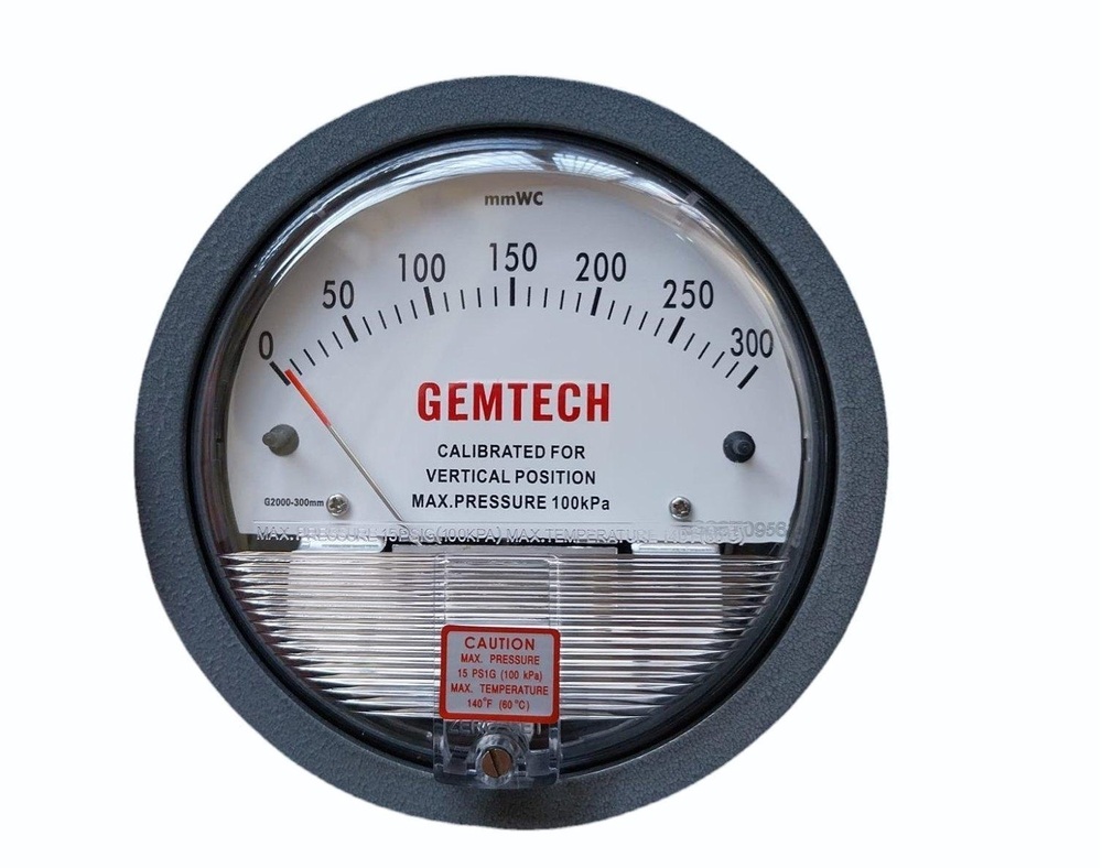 GEMTECH Differential Pressure Gauge Manufacturer India