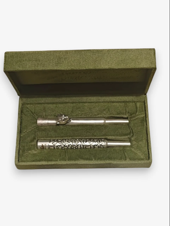 Tip Set of 2 in Pure Silver Plating