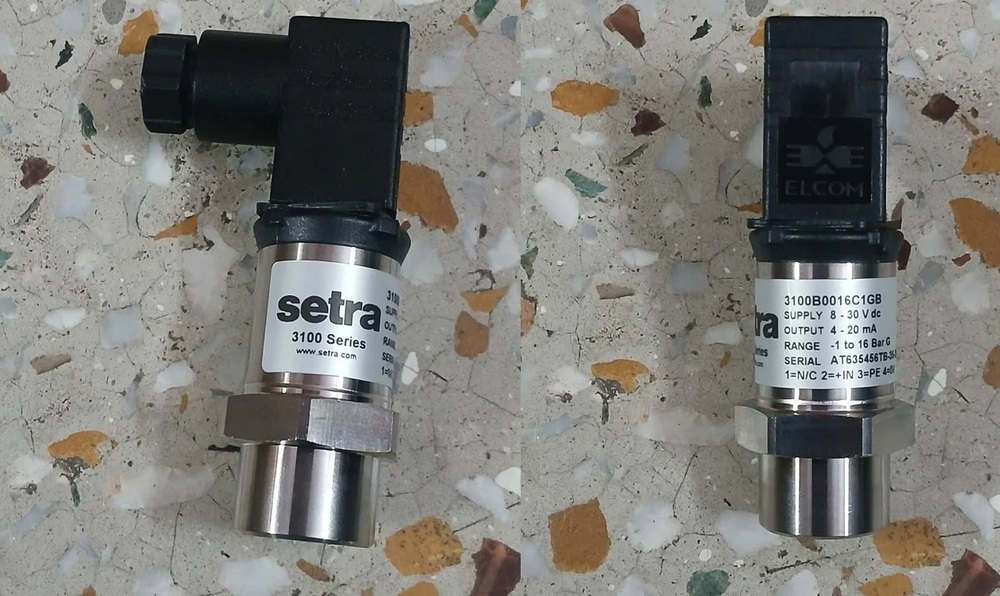 SETRA Pressure Transmitter Part No.3100B0016C1GB Range: 1 to 16 Bar
