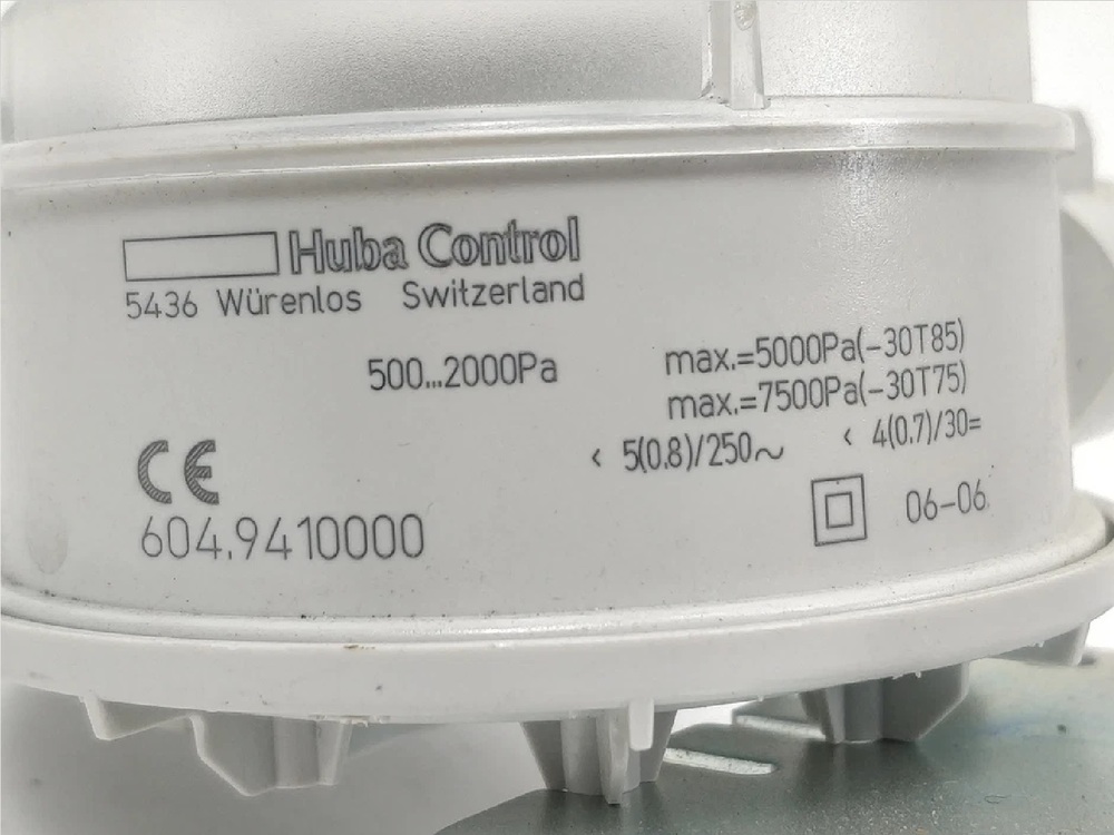 HUBA CONTROL 604.9410000 DIFFERENTIAL PRESSURE SWITCH 500-2000 Pa