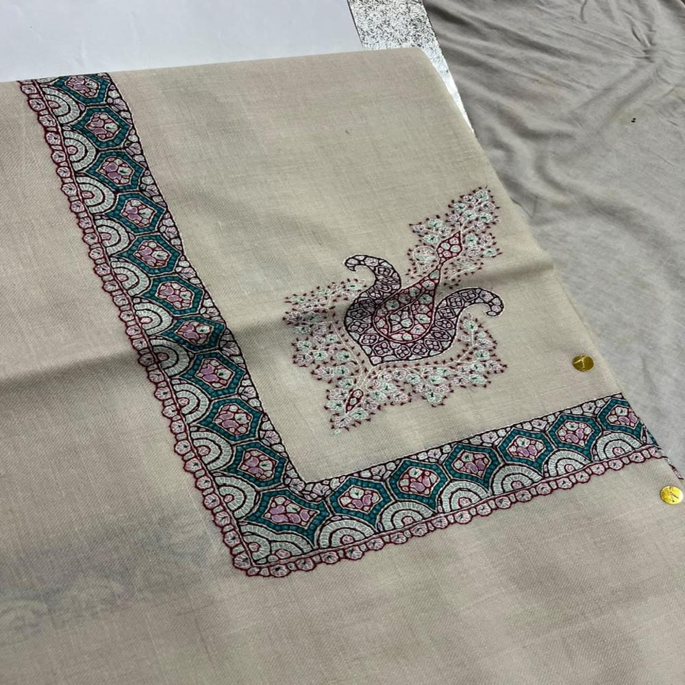 Handmade Pure Pashmina Arabian Thick Fine Needlework Mens Scarf