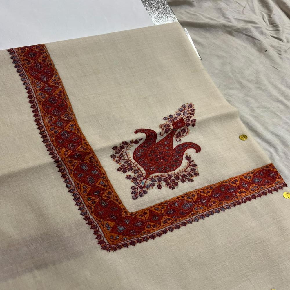 Handmade Pure Pashmina Arabian Thick Fine Needlework Mens Scarf