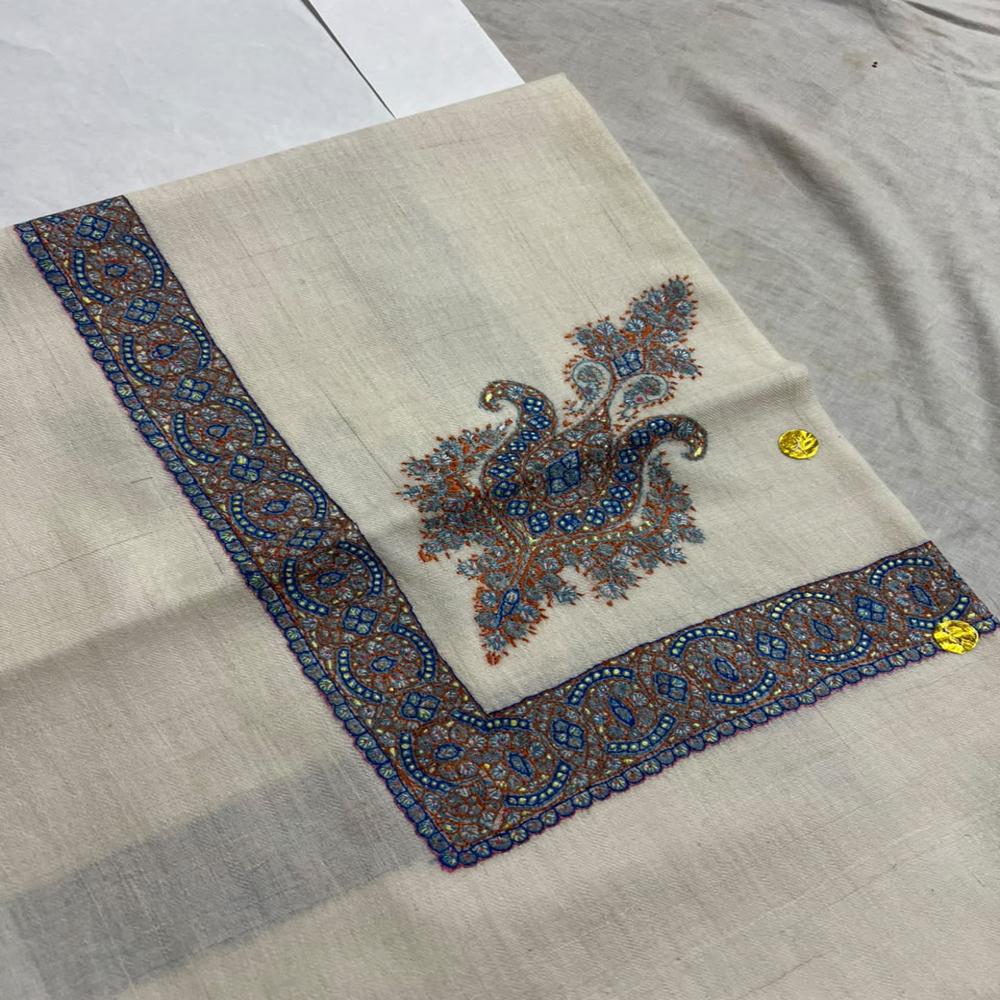 Elegent Handmade Pure Pashmina Arabian Thick Finer and Broader Needlework Mens Scarf