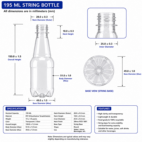 String Beverage Pet Bottle