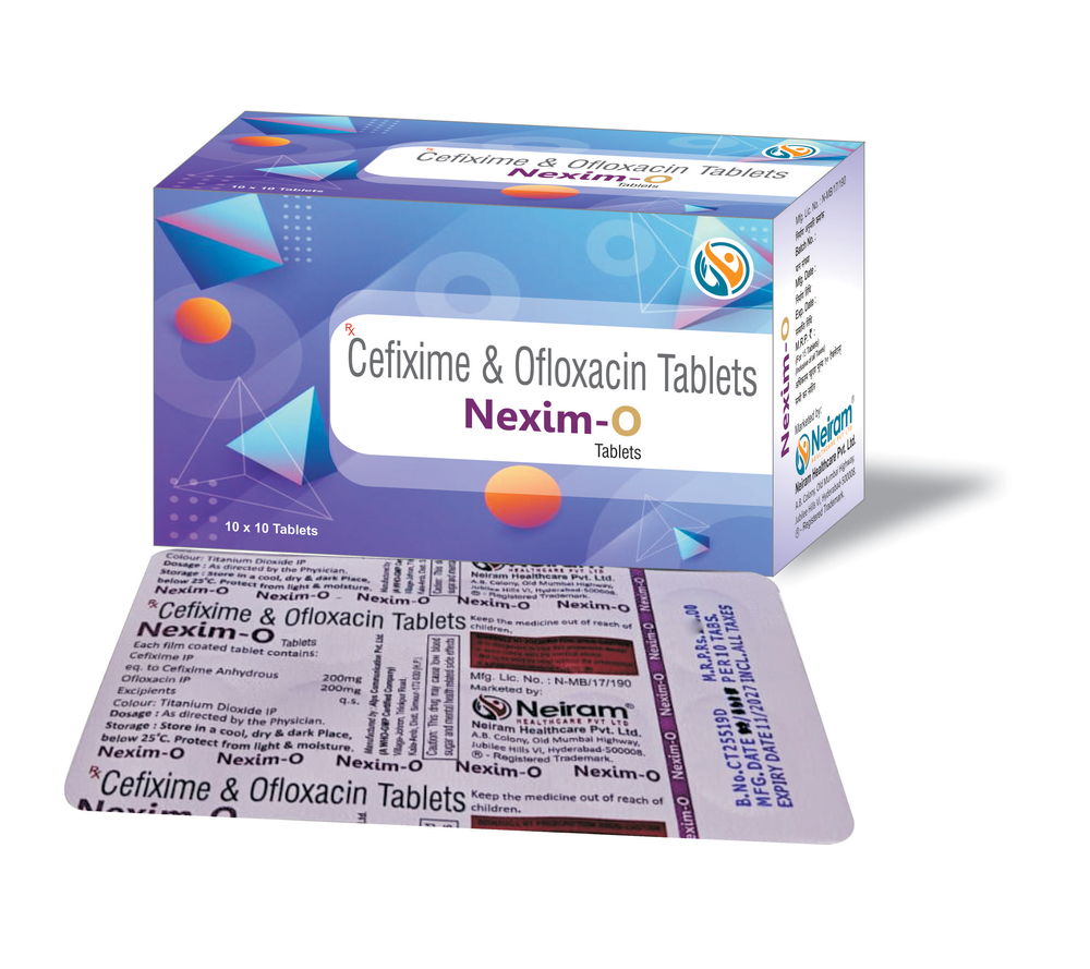 Cefixime And Ofloxacin Tablets