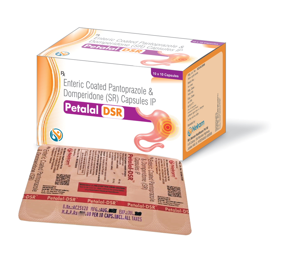 Entric Coated Pantoprrazole And Domperidone Capsules