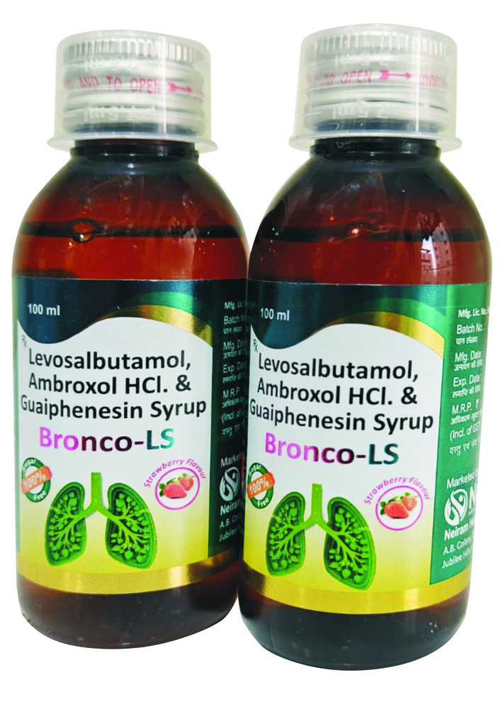 Levosalbutamol Ambroxol HCI And Guaiphenesin Syrup