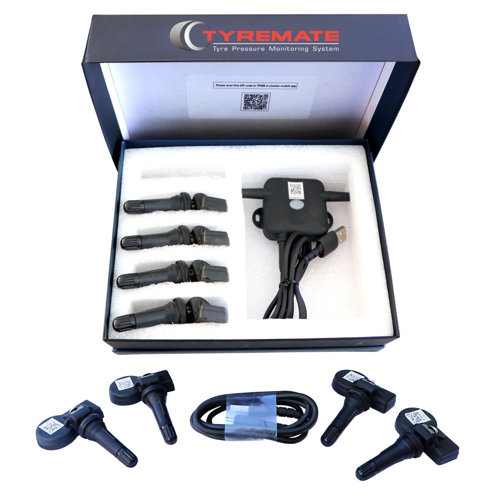 Tyre Pressure Monitoring System For Car With Tubeless Tyres