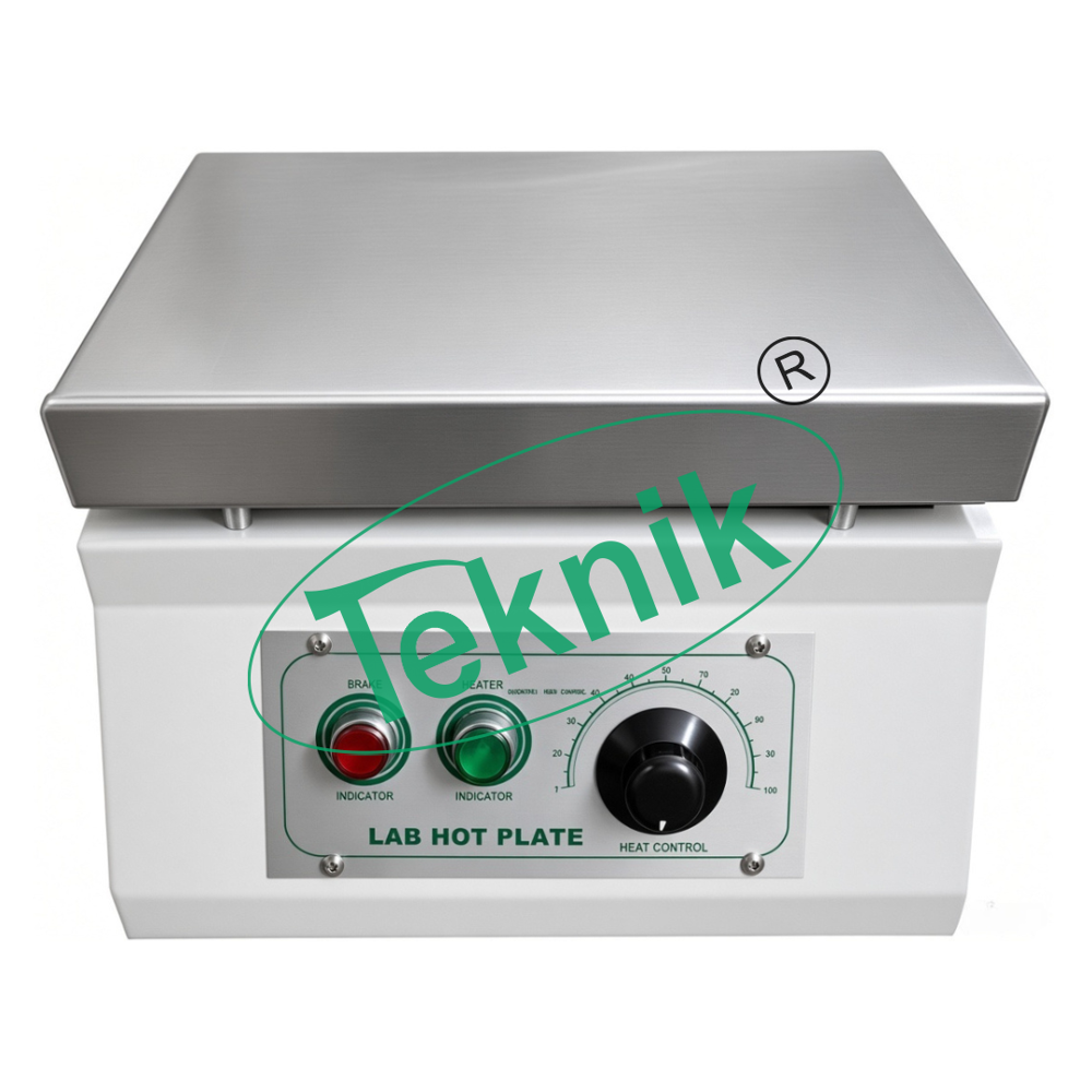 Rectangular (Stainless Steel Top) Round Hot Plates - 8" Cast Iron Heating Plate, 1.5 Kw Heating Elements | Single & Double Plate Options, Digital Temp. Controller
