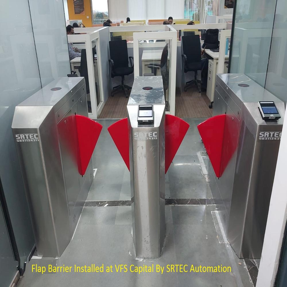 Automatic Flap Barrier - Stainless Steel, 1200 X 300 X 100 Mm , 50 Kg, 220v Ac, 1.5 S Speed | Access Control For Secure Pedestrian Areas, Ce & Rohs Compliant