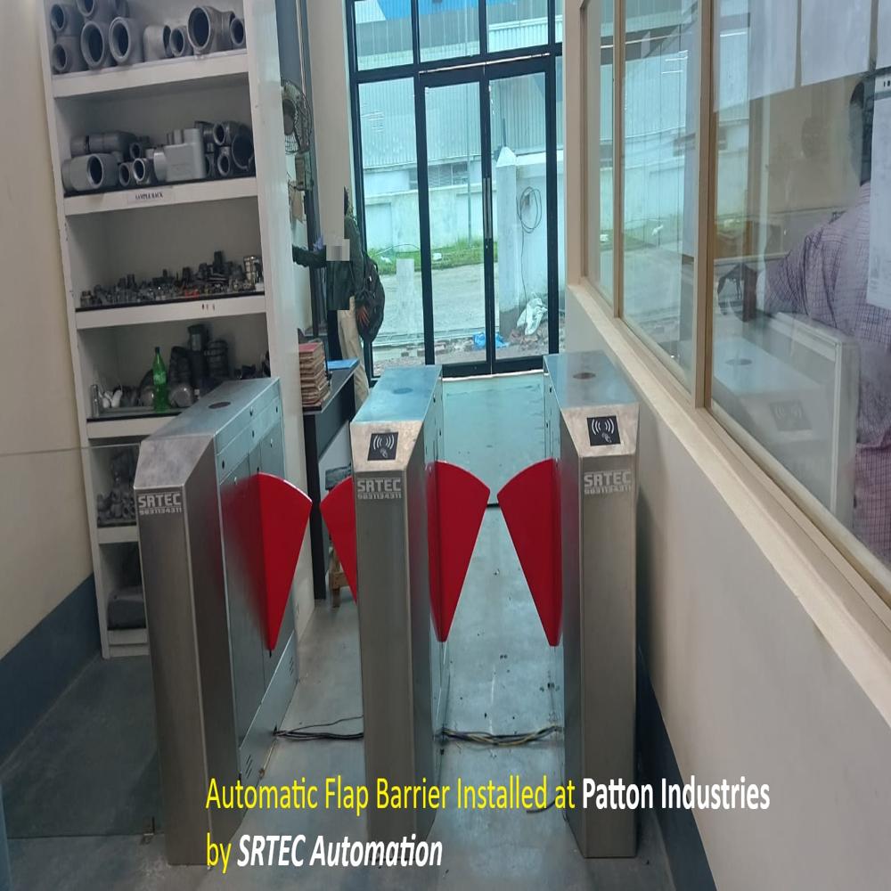Automatic Flap Barrier - Stainless Steel, 1200 X 300 X 100 Mm , 50 Kg, 220v Ac, 1.5 S Speed | Access Control For Secure Pedestrian Areas, Ce & Rohs Compliant