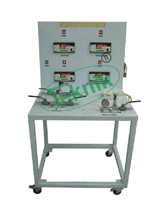 Computerised Pressure Measurement Bench - Comprehensive Calibration Laboratory Unit | Fluid Measurement, Easy-to-read Dial Scales, Enhanced Learning Experience