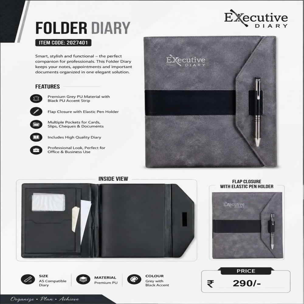 Itemcode-2027401 Folder Diary