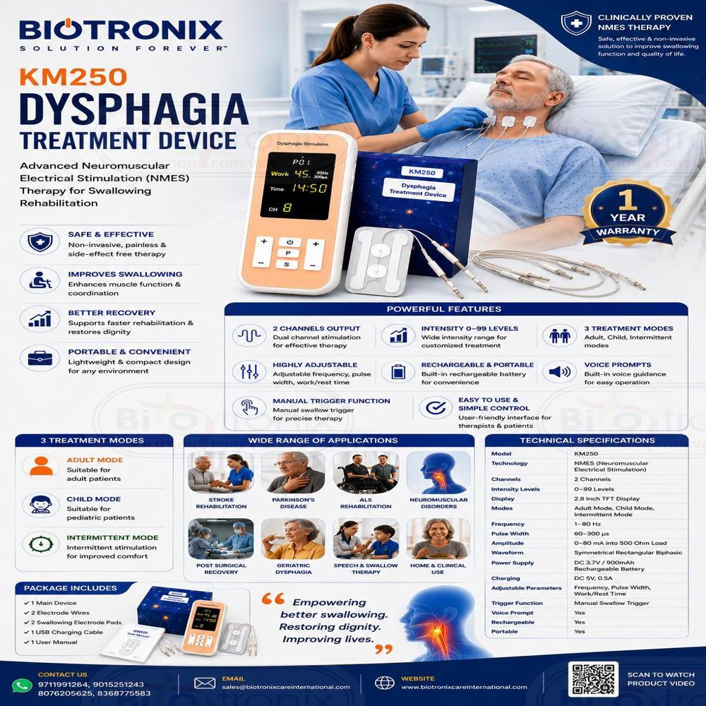 Electrical Muscle Stimulation Machine for Dysphagia Rehabilitation