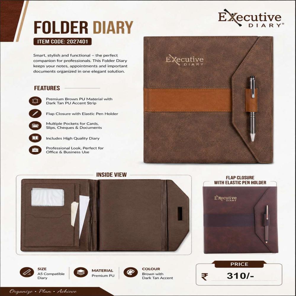 Itemcode-2027402 Folder Diary