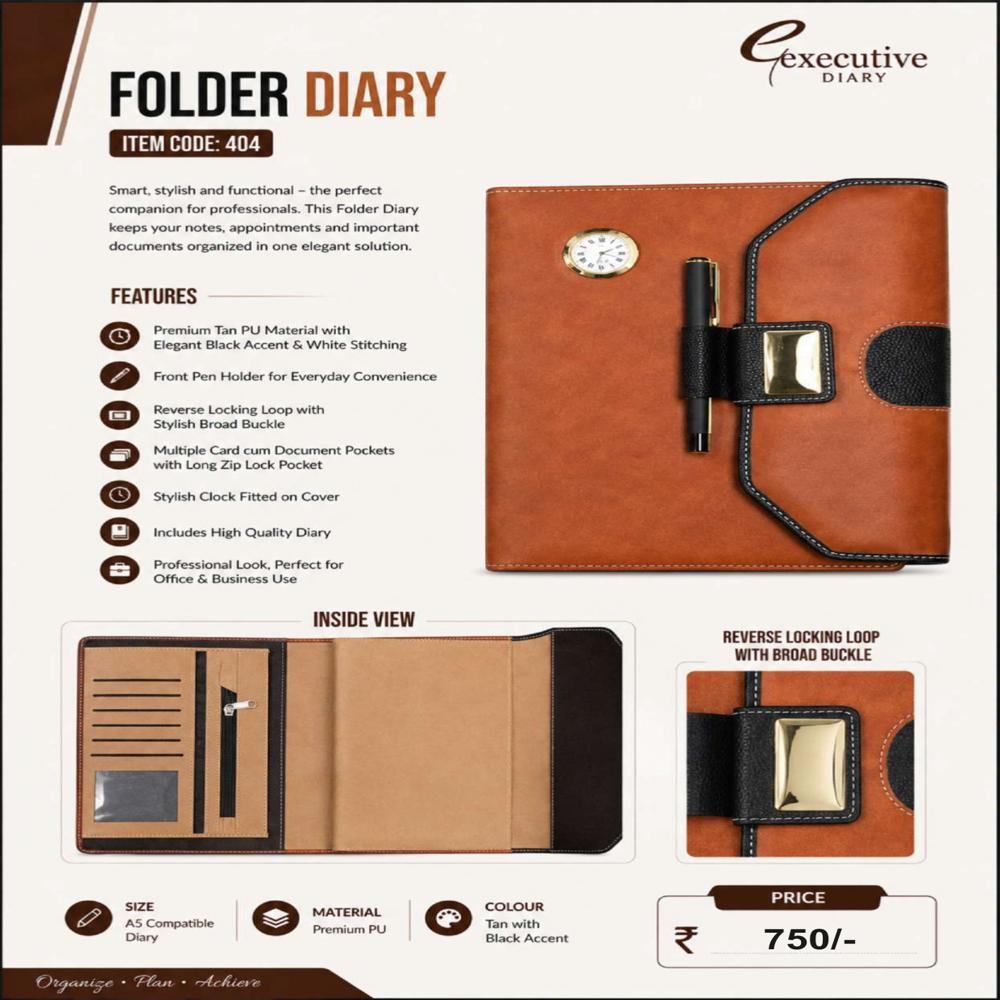 Itemcode-2027404 Folder Diary