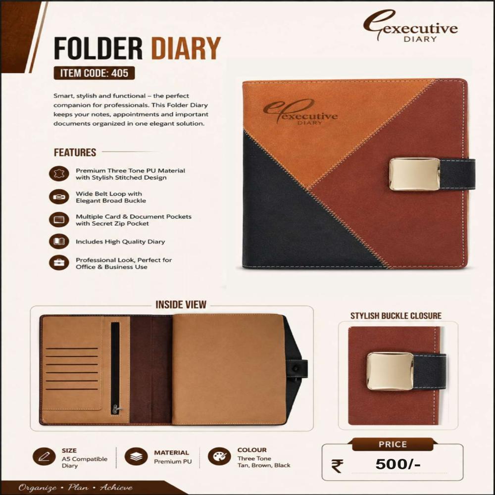 Itemcode-2027405 Folder Diary